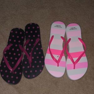 Two pairs of flip flops